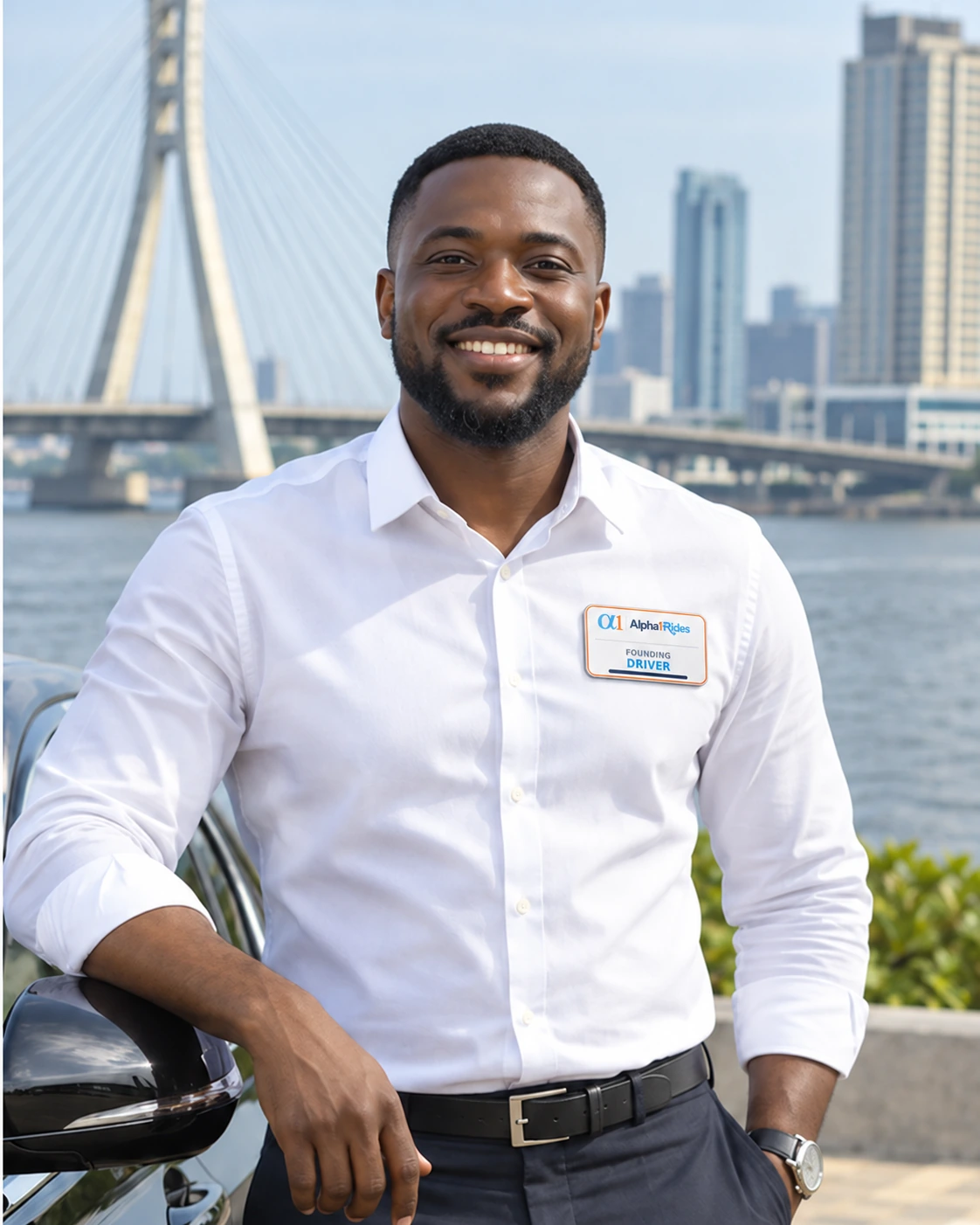 Proud Alpha1Rides Founding Driver in Lagos